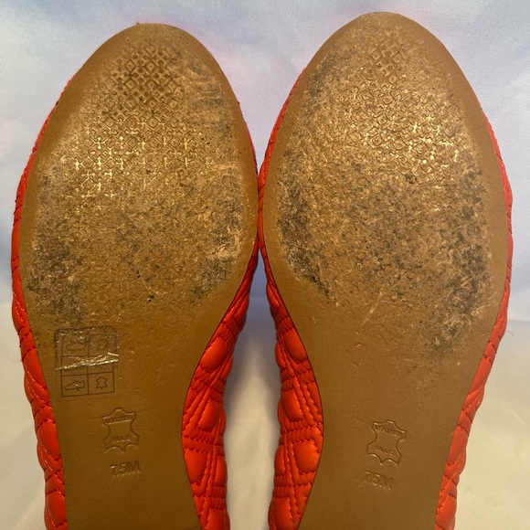 Tory Burch Marion Quilted Ballet Flats Samba Grosgrain Bow Logo sz. 7.5 - Picture 3 of 11